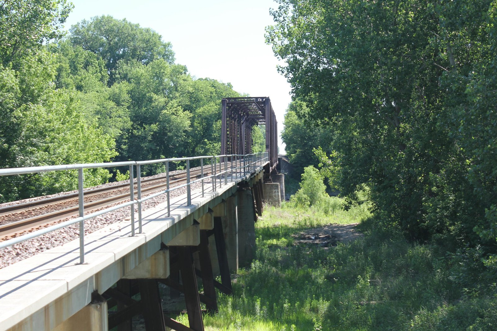 Looking north